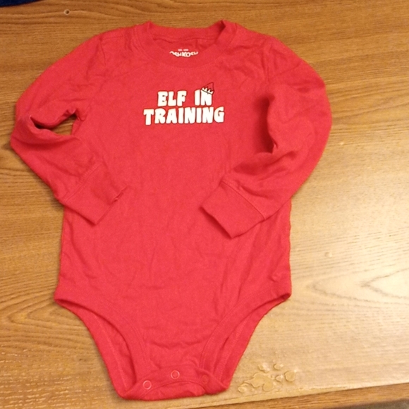 Long sleeve Red Christmas Bodysuit size 24Month